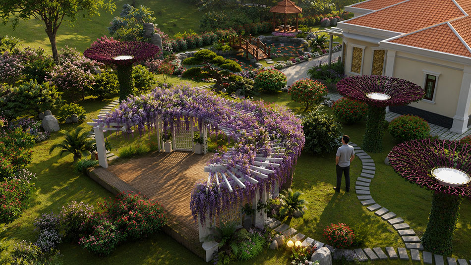 Thiết kế nhà vườn 2000m2 tại Sơn La 6