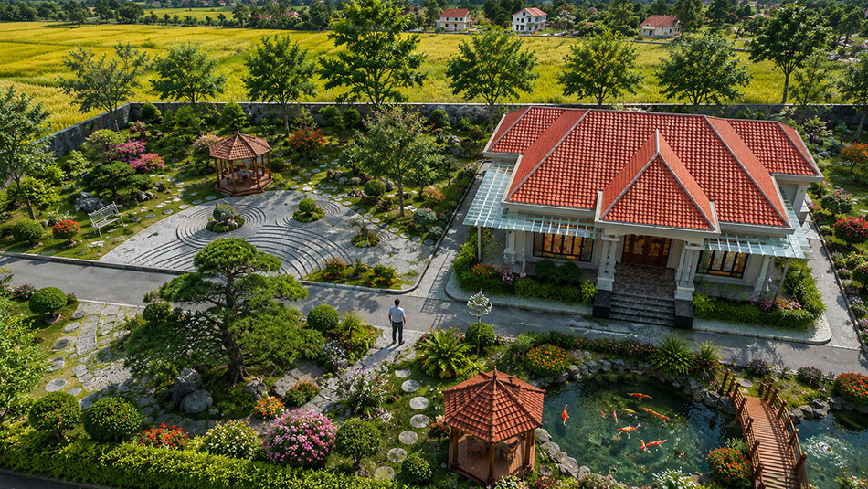 Thiết kế nhà vườn 2000m2 tại Sơn La 9