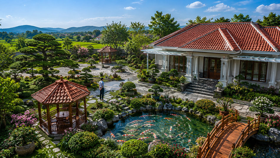 Thiết kế nhà vườn 2000m2 tại Sơn La 1
