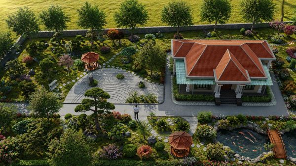 Thiết kế nhà vườn 2000m2 tại Sơn La