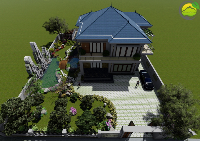 Mẫu thiết kế tiểu cảnh sân vườn tại Phú Thọ 1