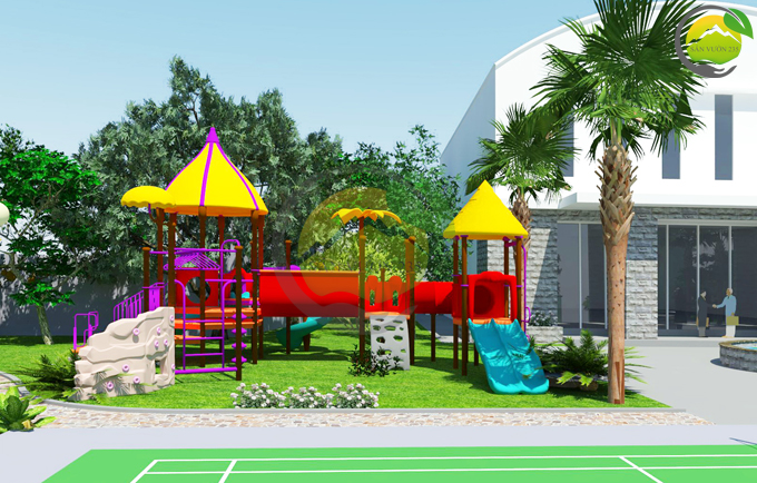 Thiết kế sân vườn 1000m2 tại Ba Vì 4