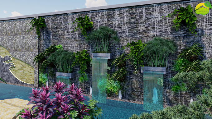 Mẫu thiết kế tiểu cảnh vườn sân thượng tại Hà Nội 2