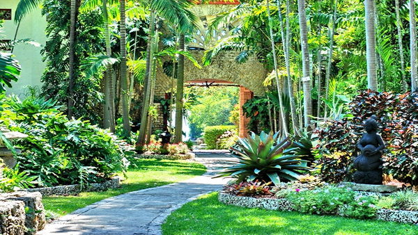Tiểu cảnh sân vườn nhiệt đới mang đến những nét đặc trưng riêng