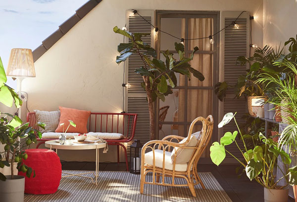 Thiết kế ban công thành nơi tiếp khách