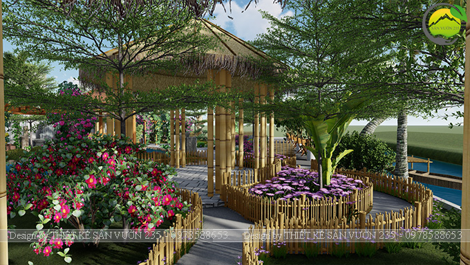 Mẫu thiết kê sân vườn cafe 2000m2 tại Sai Gòn 14