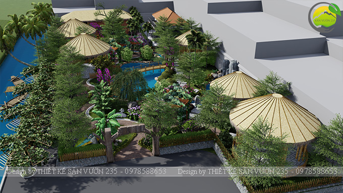 Mẫu thiết kê sân vườn cafe 2000m2 tại Sai Gòn 24