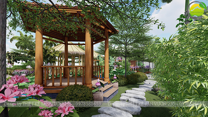 Mẫu thiết kê sân vườn cafe 2000m2 tại Sai Gòn 4