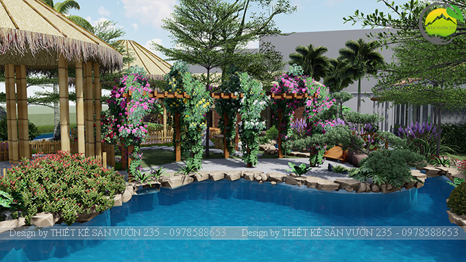 Mẫu thiết kê sân vườn cafe 2000m2 tại Sai Gòn 18