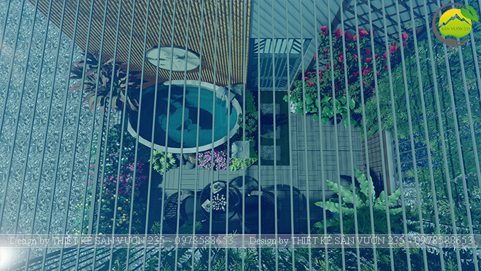 Mẫu thiết kế tiểu cảnh sân thượng tại Thanh Xuân - Hà Nội 12