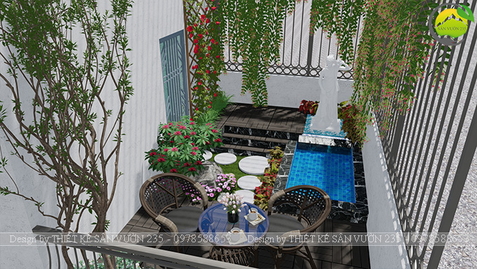 Mẫu thiết kế tiểu cảnh sân thượng tại Thanh Xuân - Hà Nội 3