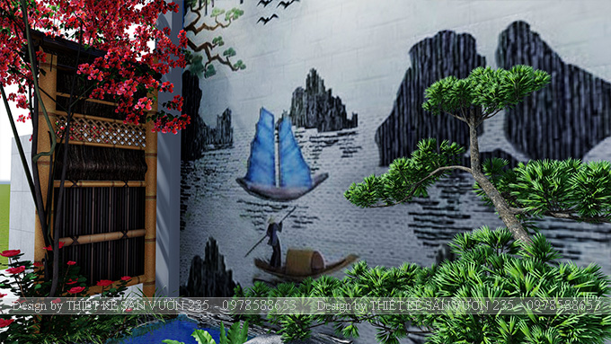 Mẫu thiết kế tiểu cảnh sân vườn tại Vĩnh Phúc 7