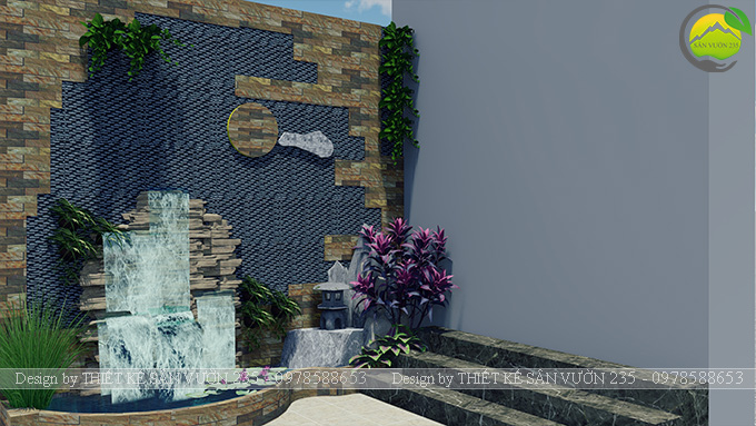 Mẫu thiết kế tiểu cảnh tranh tường tại Sài Gòn 4