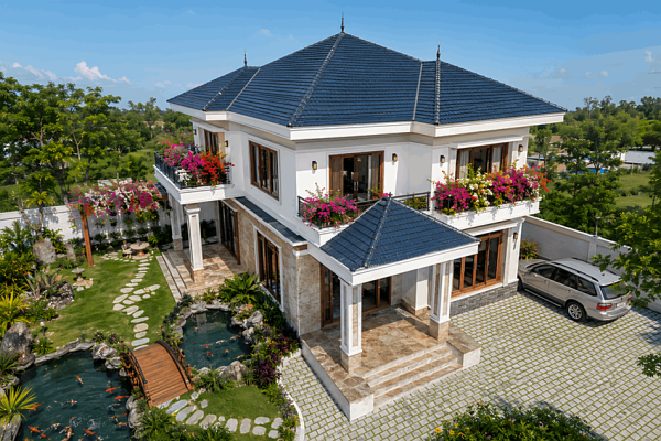 Mẫu thiết kế tiểu cảnh sân vườn tại Phú Thọ