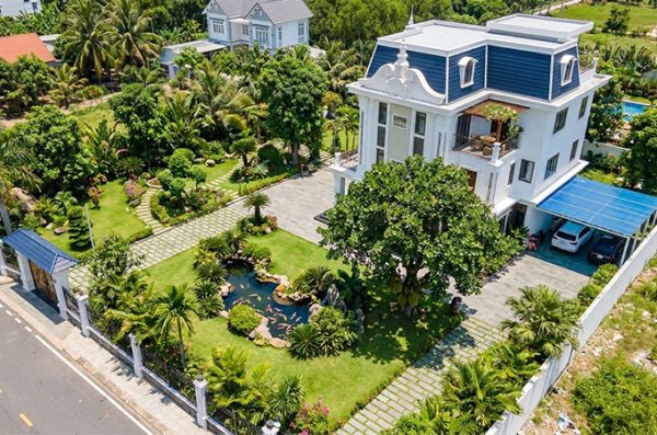 Mẫu thiết kế sân vườn biệt thự tại Nam Định