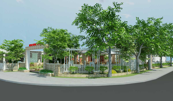 Thiết kế cà phê sân vườn