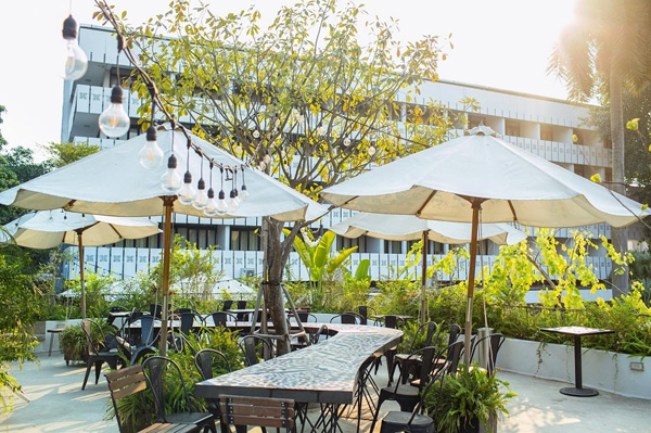 Thiết kế cafe sân vườn
