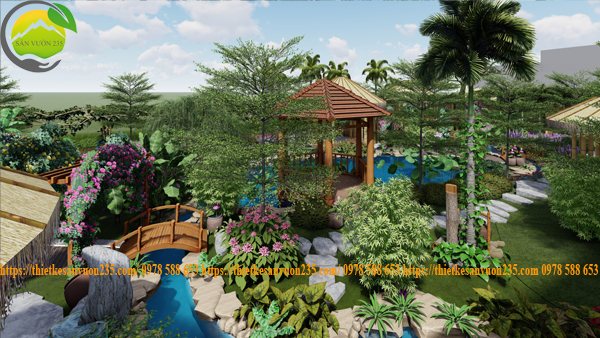 Thiết kế Homestay sân vườn dễ dàng thu hút khách hơn