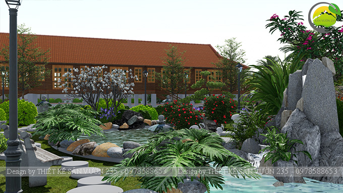 Mẫu thiết kế sân vườn nghỉ dưỡng 10000m2 tại Ba Vì - Hà Nội 16
