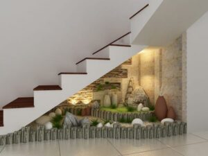 giá thi công tiểu cảnh gầm cầu thang