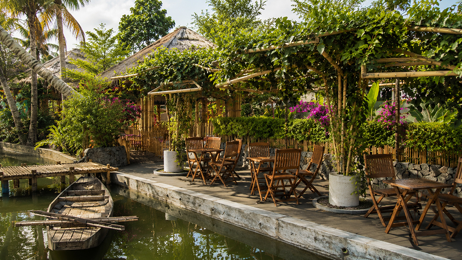 thiết kế sân vườn homestay cafe