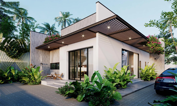 mẫu sân vườn nhà ống đẹp