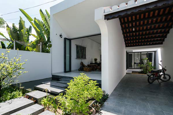 sân vườn nhà ống