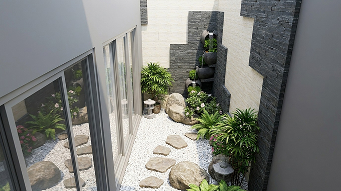 Mẫu thiết kế tiểu cảnh tại Gia Lâm - Hà Nội