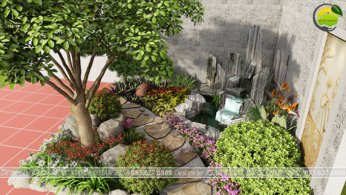 Mẫu hồ cá Koi ngoài trời