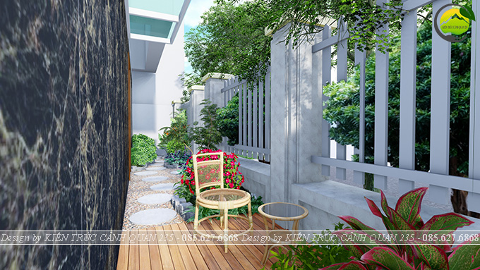 Thiết kế tiểu cảnh lối đi tại La Khê Hà Đông
