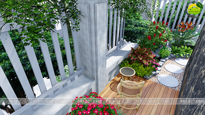 Thiết kế tiểu cảnh lối đi tại La Khê Hà Đông