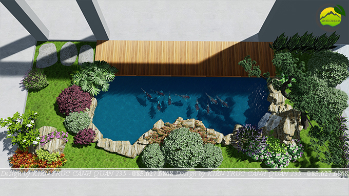 tiểu cảnh hồ cá