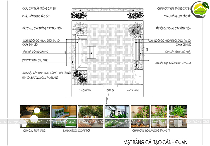 Thi công tiểu cảnh vườn sân thượng