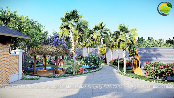 Thiết kế cảnh quan homestay nghỉ dưỡng 4000m2 tại Hòa Bình