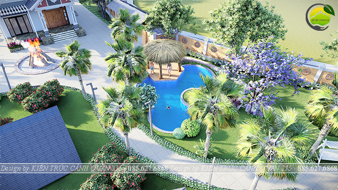 Thiết kế cảnh quan homestay nghỉ dưỡng 4000m2 tại Hòa Bình