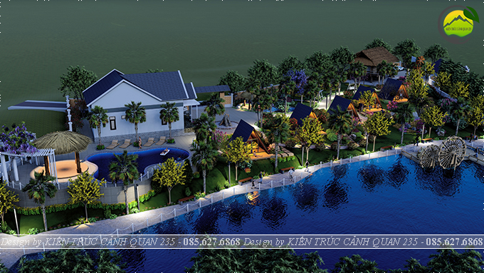Thiết kế cảnh quan homestay nghỉ dưỡng 4000m2 tại Hòa Bình