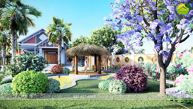 Thiết kế cảnh quan homestay nghỉ dưỡng 4000m2 tại Hòa Bình