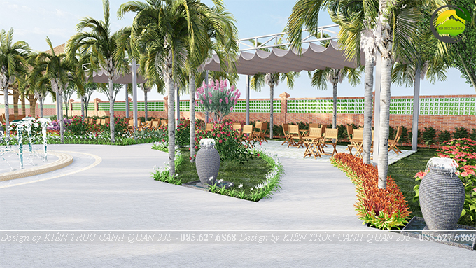 Thiết kế cảnh quan cafe homestay