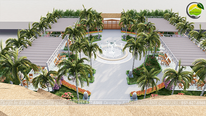 Thiết kế cảnh quan cafe homestay