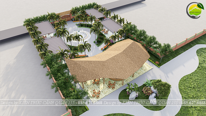 Thiết kế cảnh quan cafe homestay