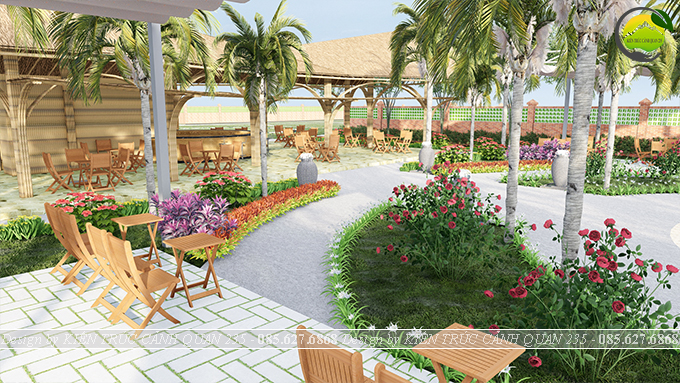 Thiết kế cảnh quan cafe homestay