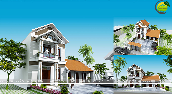 Nhà phố 2 tầng mái thái diện tích 150m2