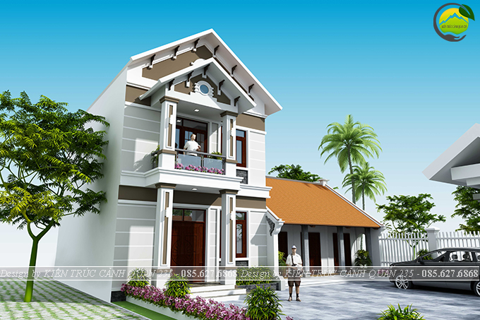 Nhà phố 2 tầng mái thái diện tích 150m2