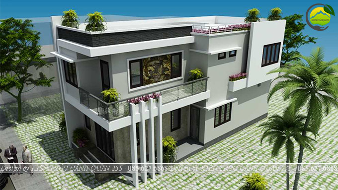 biệt thự 2 tầng 130m2 tại Thái Bình