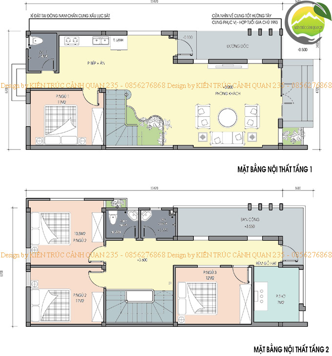 biệt thự 2 tầng 130m2 tại Thái Bình