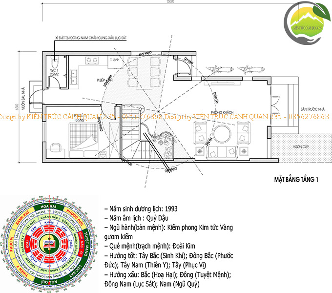 biệt thự 2 tầng 130m2 tại Thái Bình