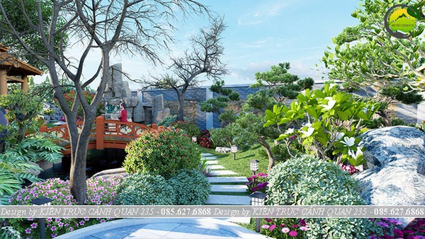Thiết kế thi công sân vườn đẹp tạo điểm nhấn cho ngôi nhà