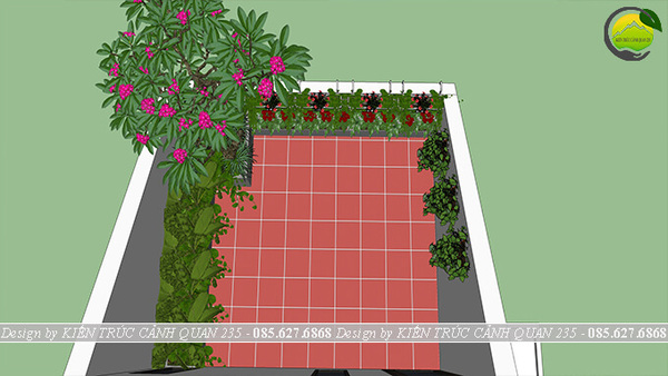 Thiết kế sân vườn đơn giản tạo sự thoải mái và hài hòa cho ngôi nhà