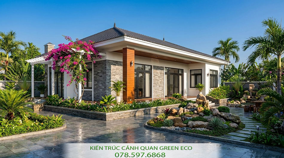30+ mẫu thiết kế nhà vườn đơn giản mà đẹp thịnh hành nhất hiện nay 7