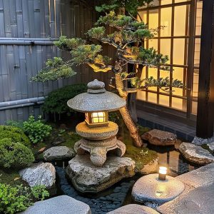 đèn đá sân vườn Nhật Bản